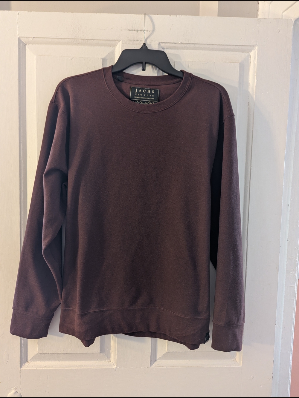 Jachs New York Men's Crewneck Sweater in Deep Burgundy